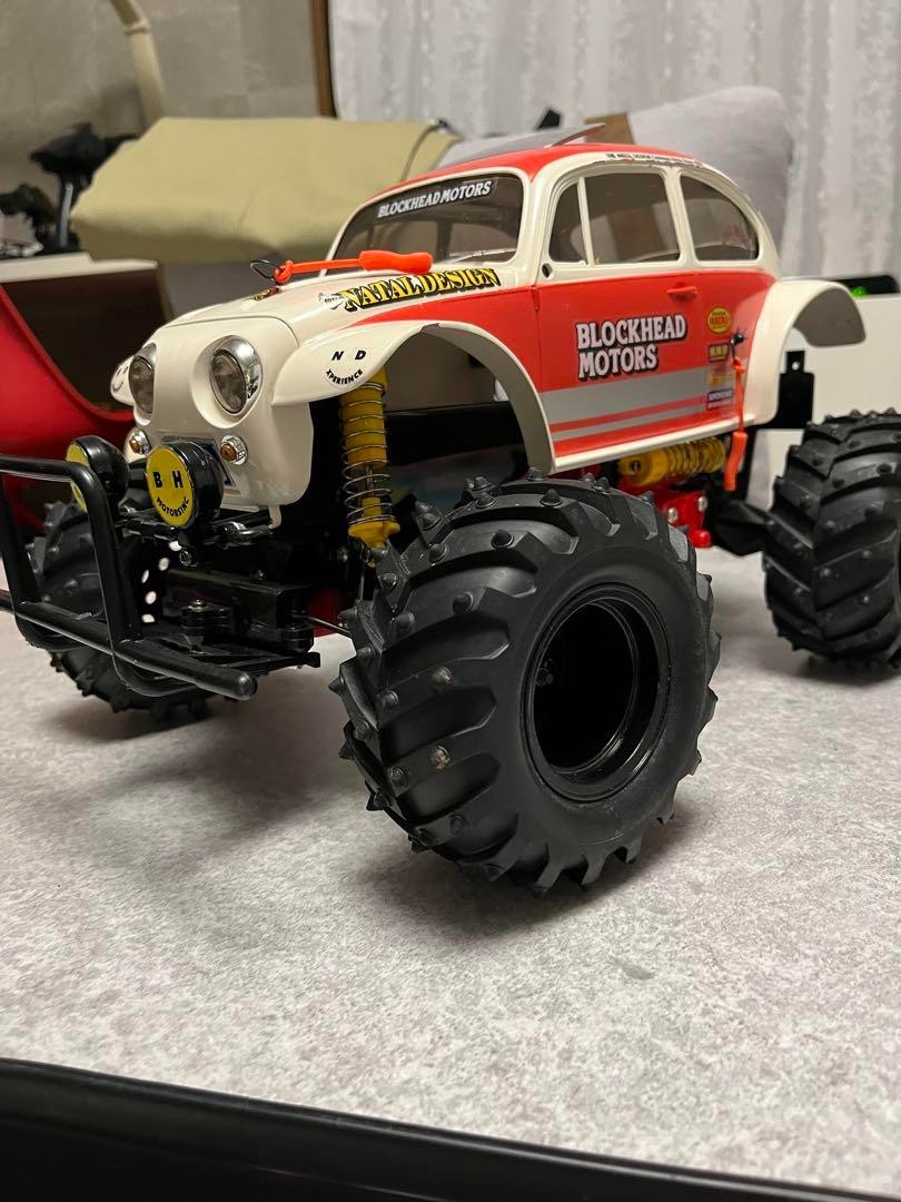 ホビーラジコン BLOCKHEAD MOTORS MONSTER BEETLE Tamiya Monster Beetle Blockhead Motors Custom RC Off-Road
