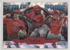 2019 Bowman Talent Pipeline Chrome Atomic Refractor Matt Thaiss Jo Adell s3g