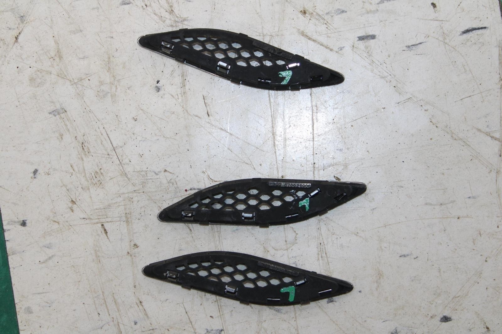 14-19 Ghibli Chrome Front Driver Side Left LH Fender Grill Grille Set 3x OEM WTY