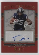 2022 Panini Select Draft Picks Red Prizm Tyler Allgeier #YE-TAL Auto 11sd