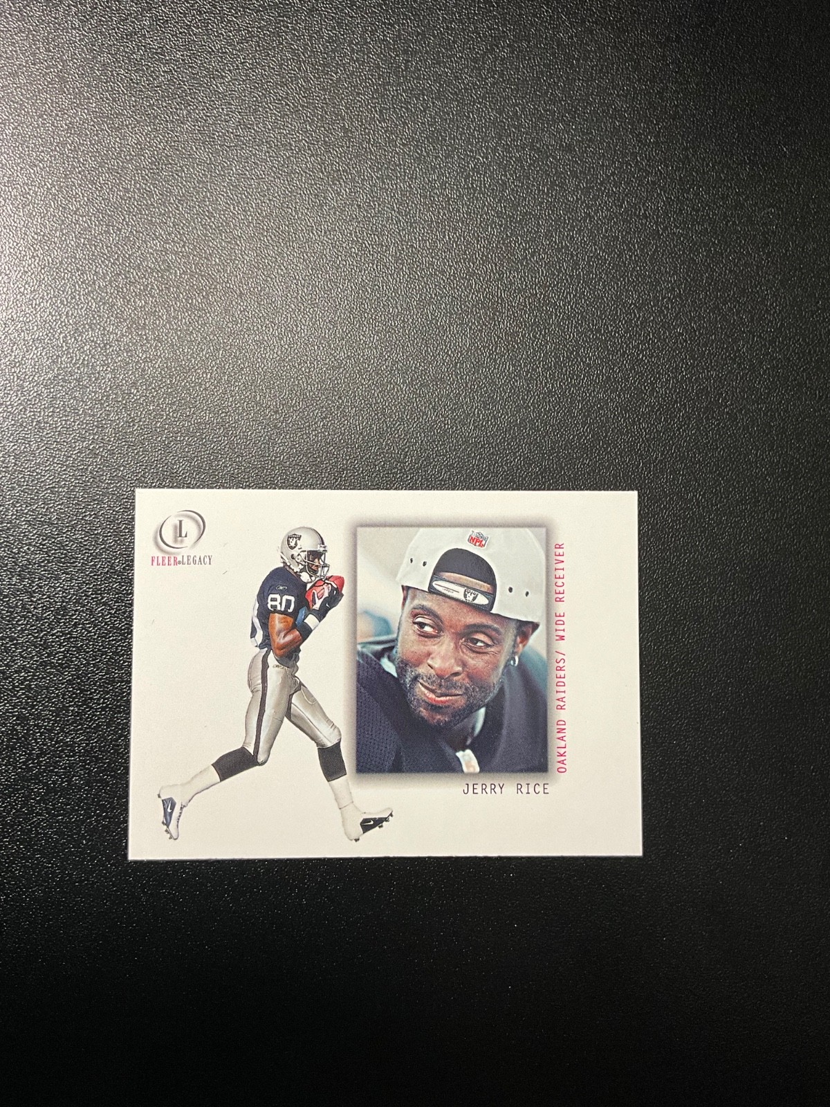 2001 Fleer Legacy #9 Jerry Rice Oakland Raiders HOF