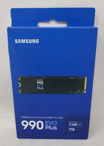 Samsung - 990 EVO PLUS SSD 1TB, PCIe Gen 4x4 | 5x2 M.2 2280. New-Factory Sealed 