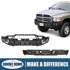 Hooke Road Front Winch Bumper Rear Bumper For 2003 2004 2005 Dodge Ram 2500 3500