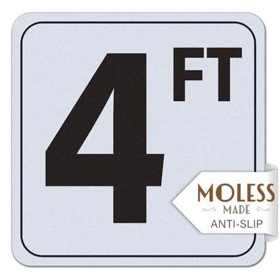 4FT Pool Depth Marker Stickers   6x6  Anti-Slip Vinyl Tile Stickers for 4 FT