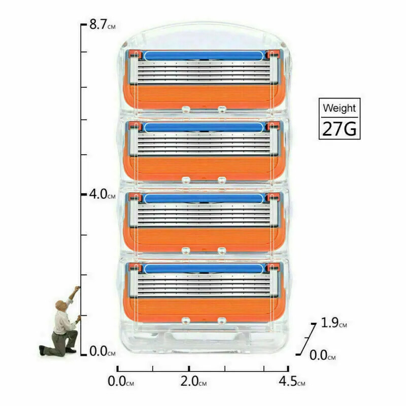 4~1000PCS Shaving Razor Blades Refills Compatible for GiIIette Fusion 5 Proglide - $346.99 - Thumbnail 12