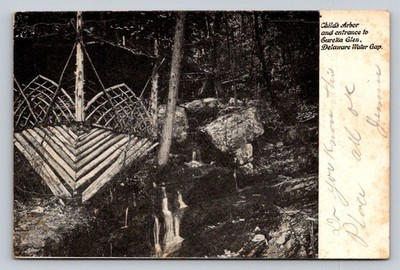 c1905 Childs Arbor Entrance To Eureka Glen Delaware Water Gap Pennsylvania P196