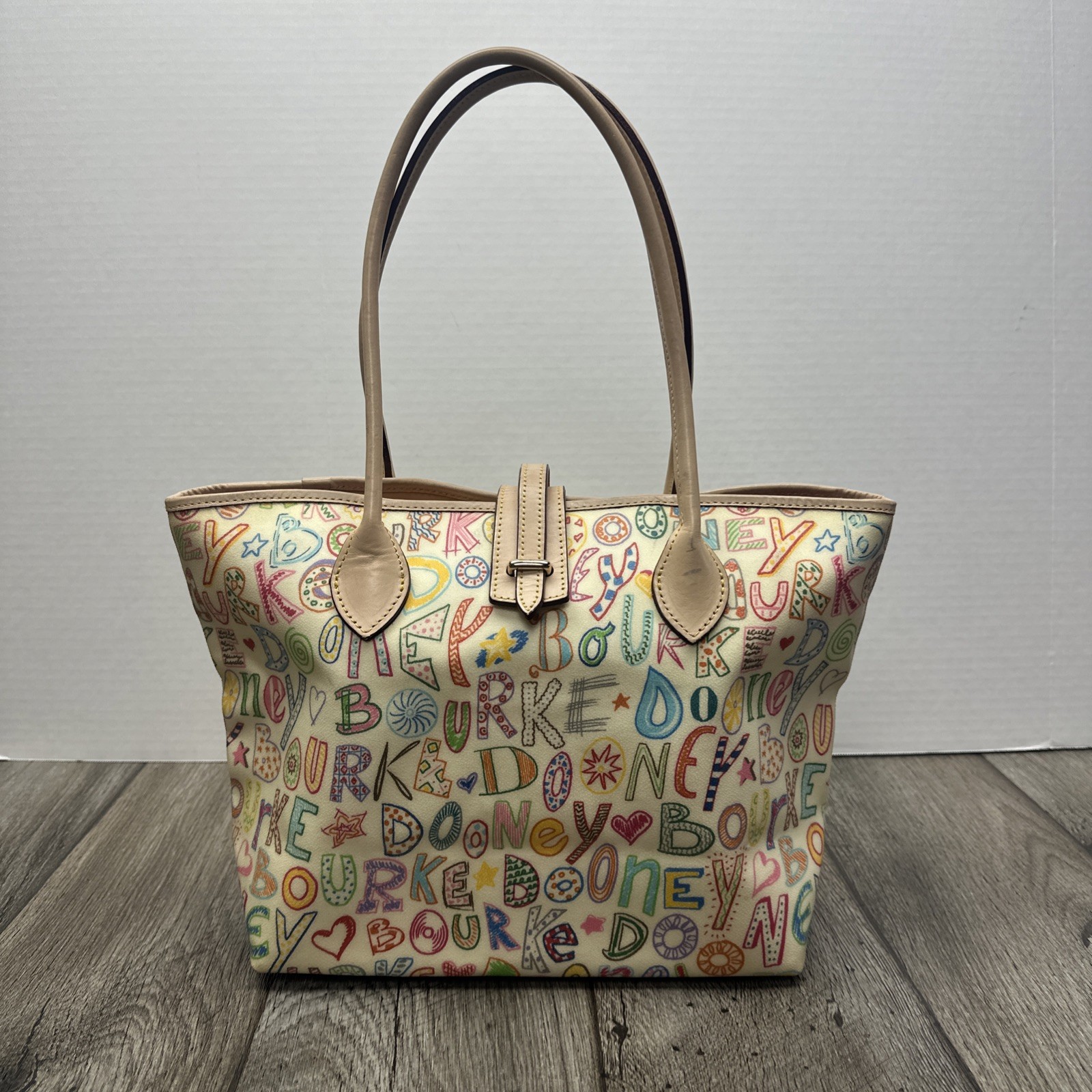 Dooney & Bourke Multi Ruby Tote Bag Crayon Style … - image 1