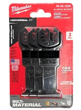 Milwaukee 49-25-1233 Oscillating Multi-Tool Multi-Material Blade Kit 3-Pk New