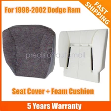 Driver Bottom Seat Cover & Foam Cushion For 1998 1999 2000 Dodge Ram 1500 2500