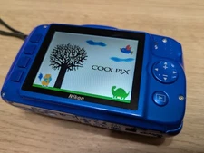 Nikon Coolpix S32 13.2mp Waterproof (10m) Camera With Charger, Battery, SD, Case