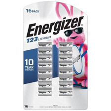 ENERGIZER 123 LITHIUM PHOTO BATTERIES 16 PACK DISTRESSED PKG