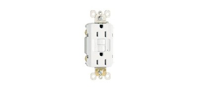 Legrand radiant 1597W3PKCC4 15 Amp GFCI Self Test Decorator Duplex Outlet, Wh...