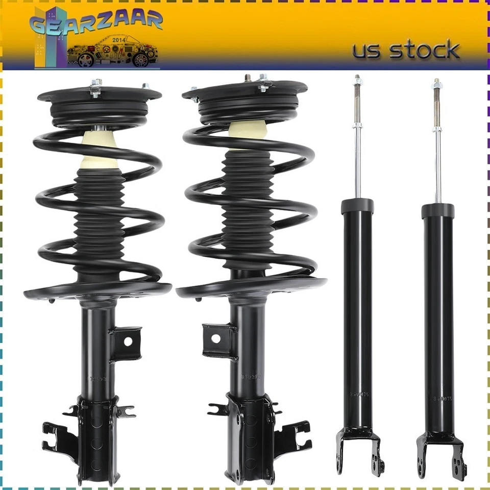 Amortiguadores delanteros y traseros 4 piezas para Nissan Altima 2007-2012 4cyl Foto 2 de 4