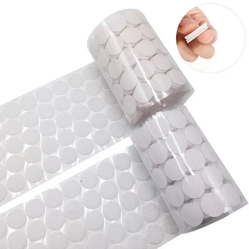Hook & Loop Coins Sticky Pads Self Adhesive Dots Circles Stickers Fastener Small - Picture 5 of 19