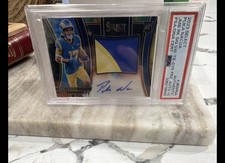 Panini Select 2023 Puka Nacua Tie-Dye Prizm Jumbo Rookie Patch Auto /25 PSA Rams
