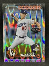 Emmet Sheehan 2024 Topps Chrome #221 Raywave Refractor Rookie (RC) - Dodgers