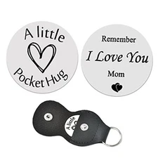 Pocket Hug Token Keychain Gifts for Mom Mother Birthday Mothers Day Gift from 