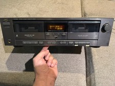 JVC TD-W205 Dual Double Stereo Cassette Tape Deck Player Recorder Tested Working