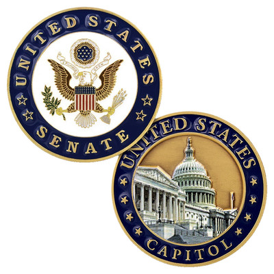 UNITED STATES SENATE SENATOR CAPITOL 1.75'' CHALLENGE COIN