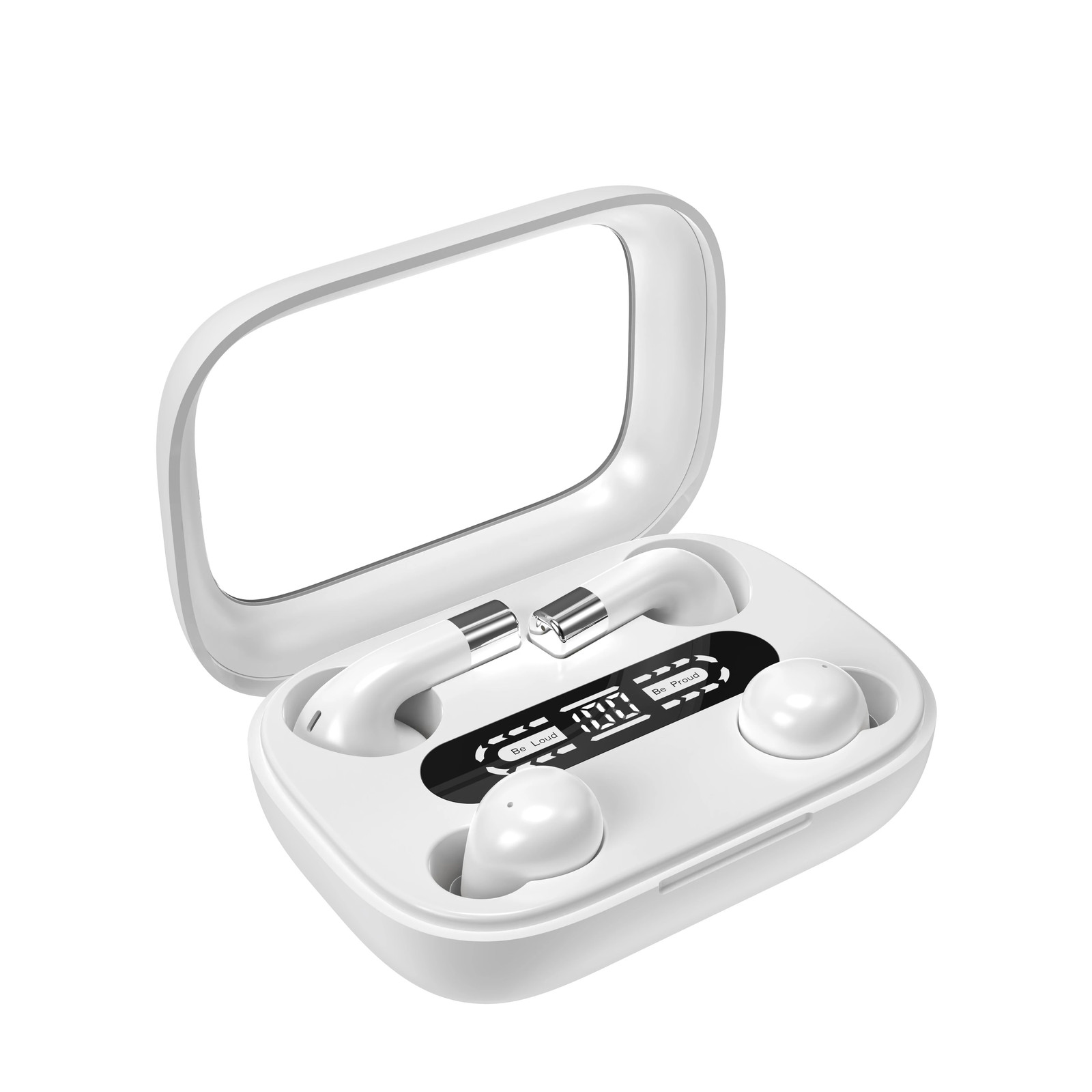 Wireless Bluetooth Earbuds with ENC Noise Canceling Mic Invisible Fit