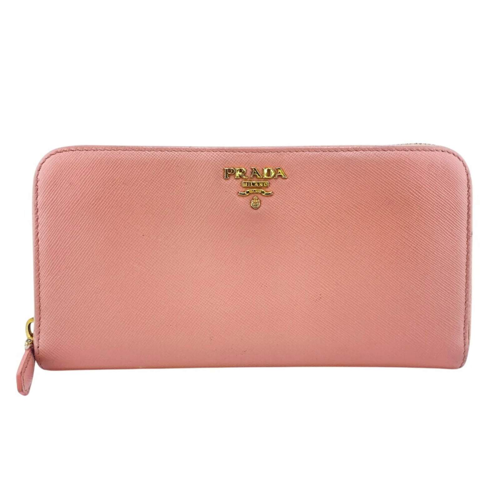 PRADA 1ML506 Saffiano Long Wallet, Pink, Women's GZl1f7vy