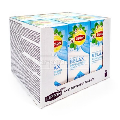 (104,17 EUR/kg) 150 x Lipton Teebeutel Grüner Tee Pfefferminze Minze Mint Relax