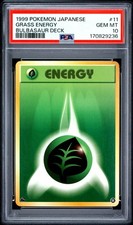 PSA 10 1999 POKEMON GRASS ENERGY 11 BULBASAUR DECK JAPANESE INTRO PACK | POP 5
