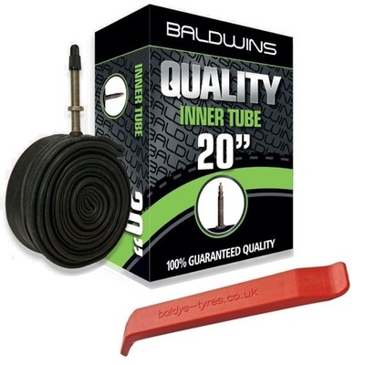 Baldwins 20 x 1,90 Fahrradschlauch Presta French Valve + GRATIS REIFENHEBEL