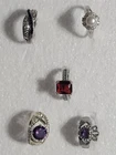 Vintage Lot Of 5 Costume Jewelry Rings Various Sizes