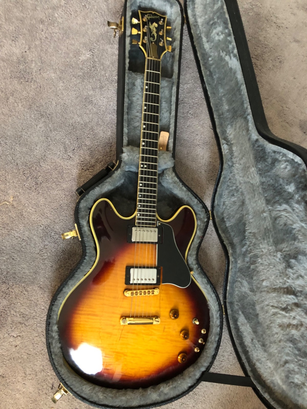 Gibson ES Artist MOOG Guitar 1980 Tobacco Burst Stamped Second w / Case