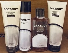 Nuevo vaporizador fino de coco Bath & Body Works 4 piezas, 2 cremas corporales y lavado ultra karité