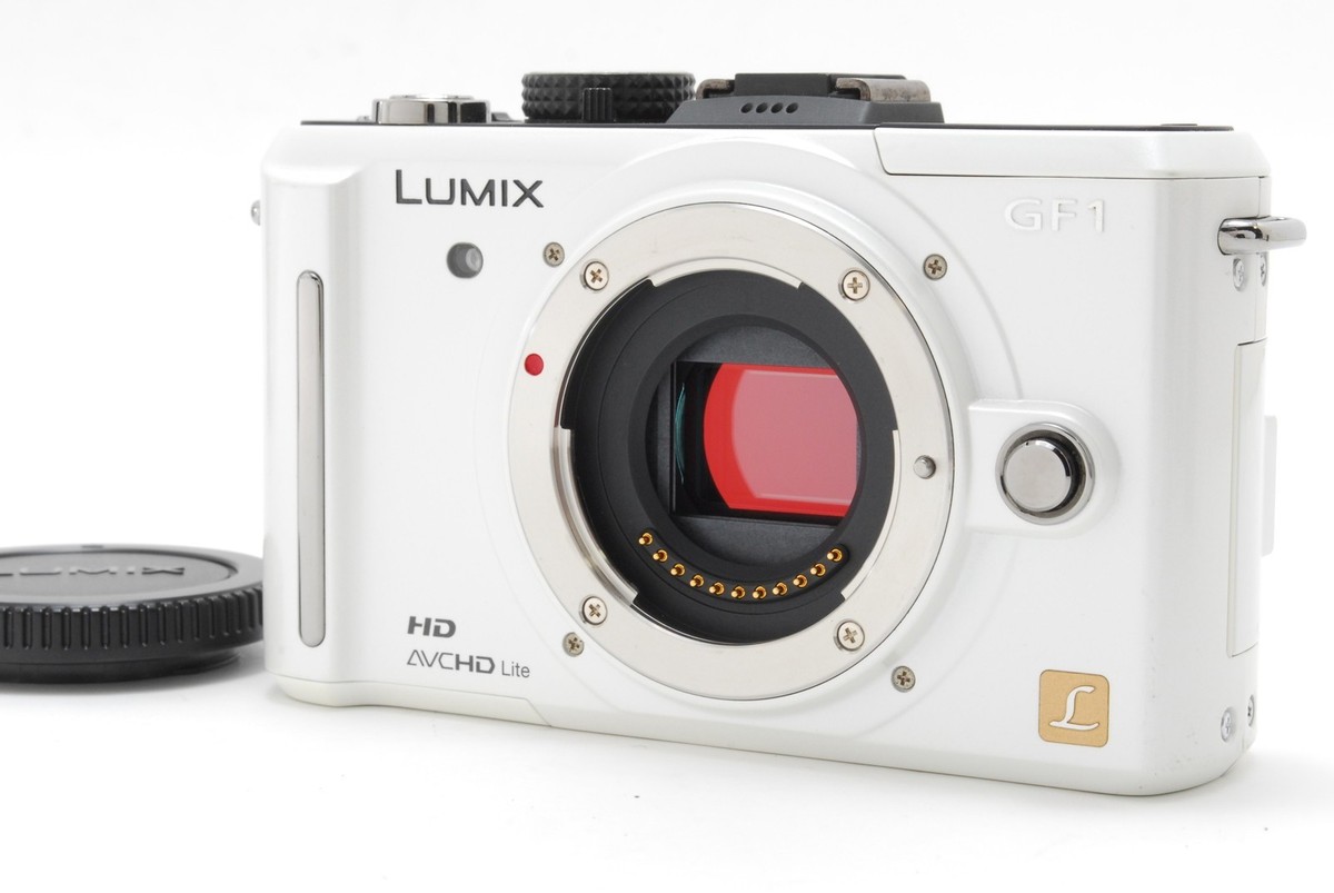 ☆NEAR MINT☆Panasonic LUMIX GF1 Digital Camera White From JAPAN