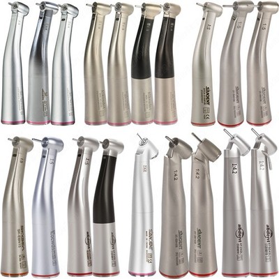 NSK Style LED Dental Electric Handpiece 1:5 Contra Angle Fiber Optic High Speed