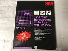 3M Flip-Frame Transparency Protectors with Pre-View RS7114 Pack of 50