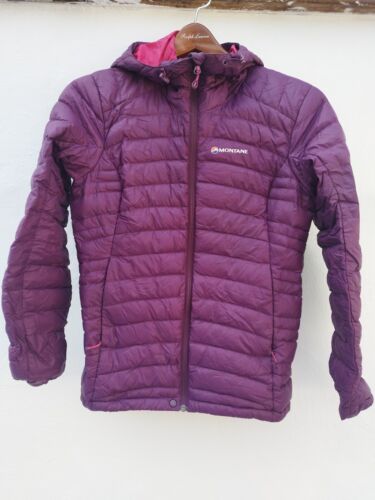 Montane Women’s Anti-Freeze Duck Down Feathers Jacket - Size 12 - Purple  - Picture 1 of 10