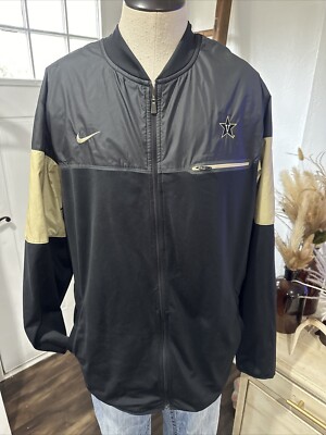 Nike Vanderbilt Commodores Men s XL Gold Black  Full Zip  Jacket