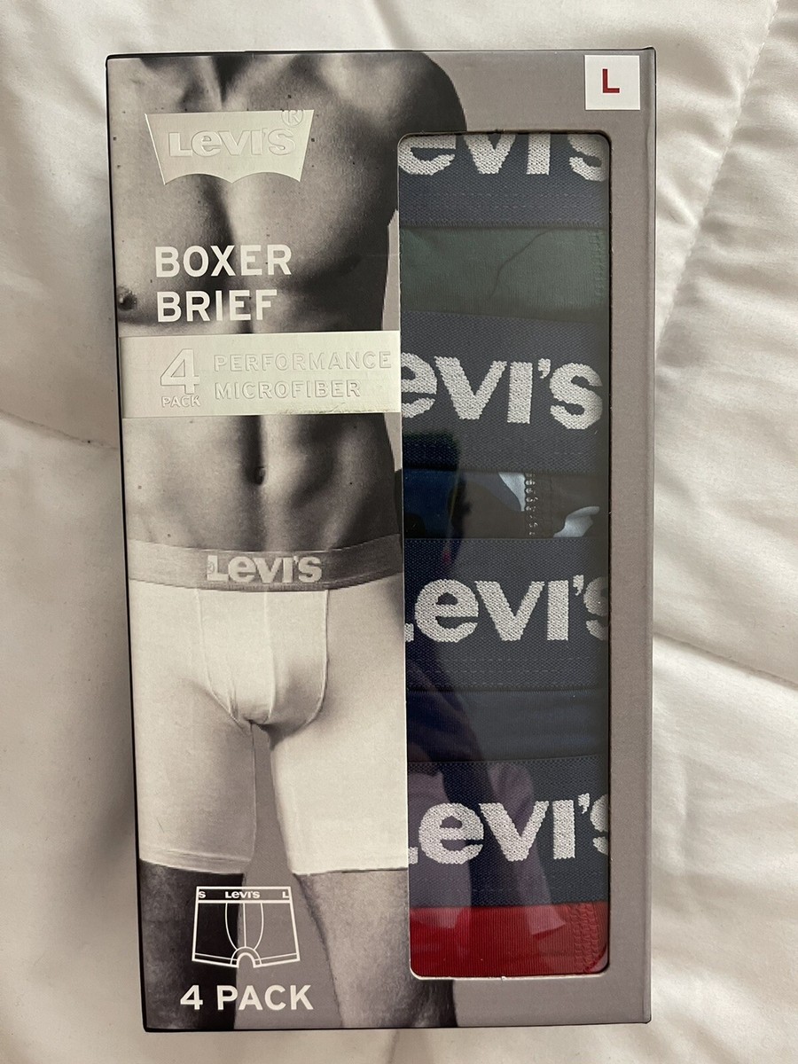Levi's Herren-Boxershorts 3er-Pack – Logo-Design, Superweicher Baumwollstretch, In Geschenkbox