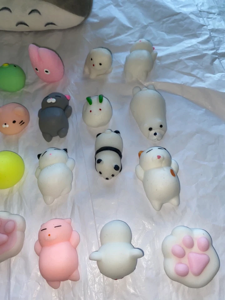 28 Lindos Animales Squishies Kawaii Mochi Apretar Estrés Squishy Juguete con Bolsa Foto 4 de 4