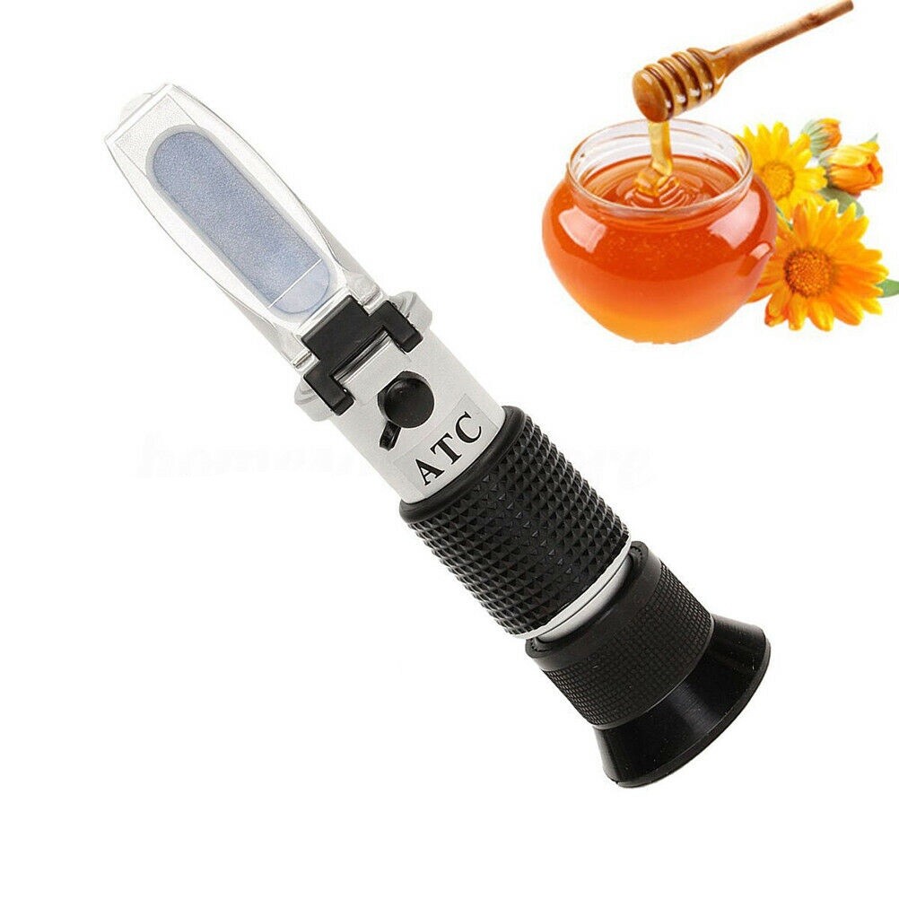 Handheld Refractometer Honey Brix Baume Concentration Meter Honey Testing Tool