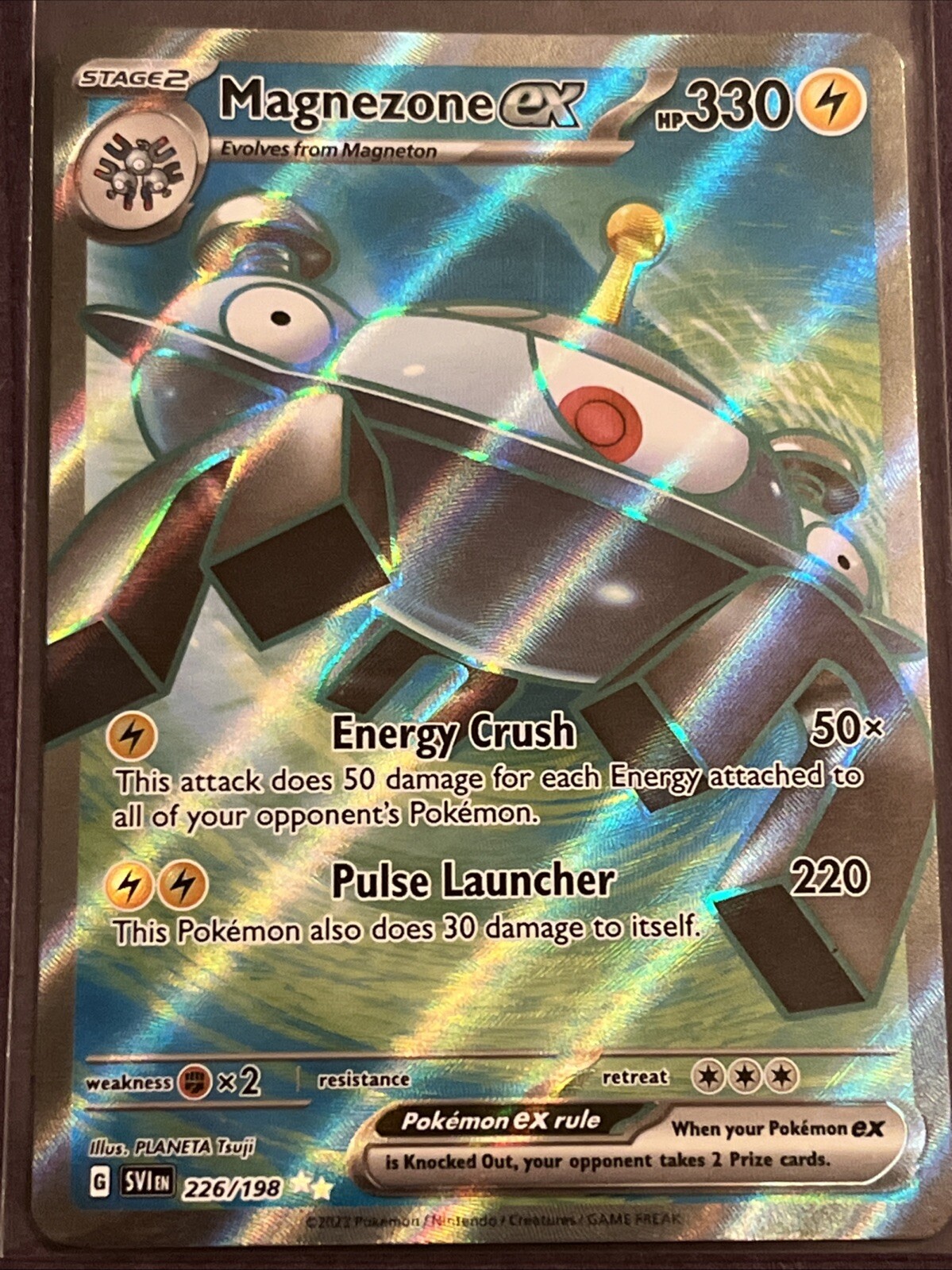 Pokemon Magnezone EX 226/198 Scarlet & Violet Base Set Full Art NM