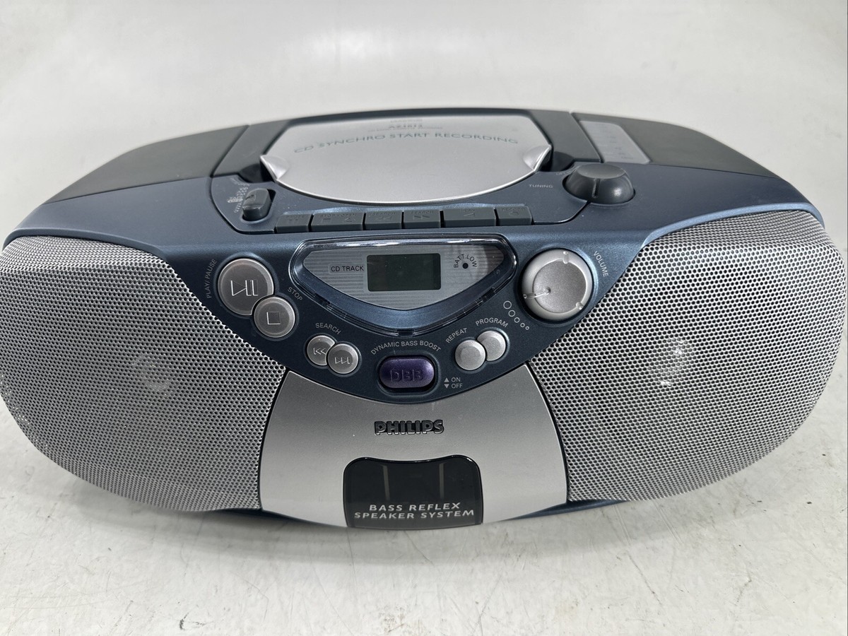 Philips AZ1012/17 AM/FM Sound Machine CD Player/Tape Recorder | eBay