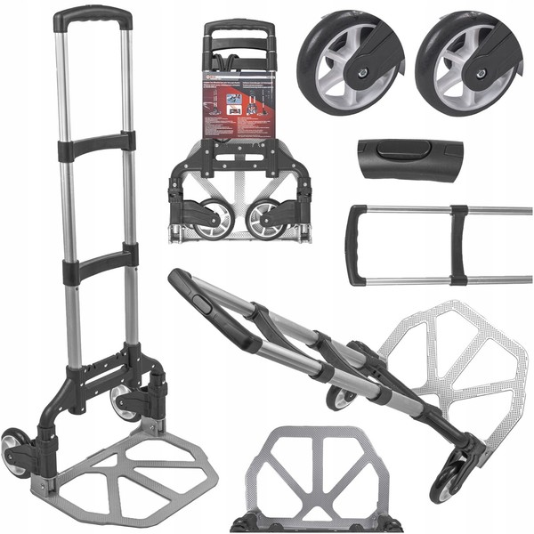 Transportkarre Sackkarre Stapelkarre Plattform Klappbar Aluminium Bis 70 Kg-image
