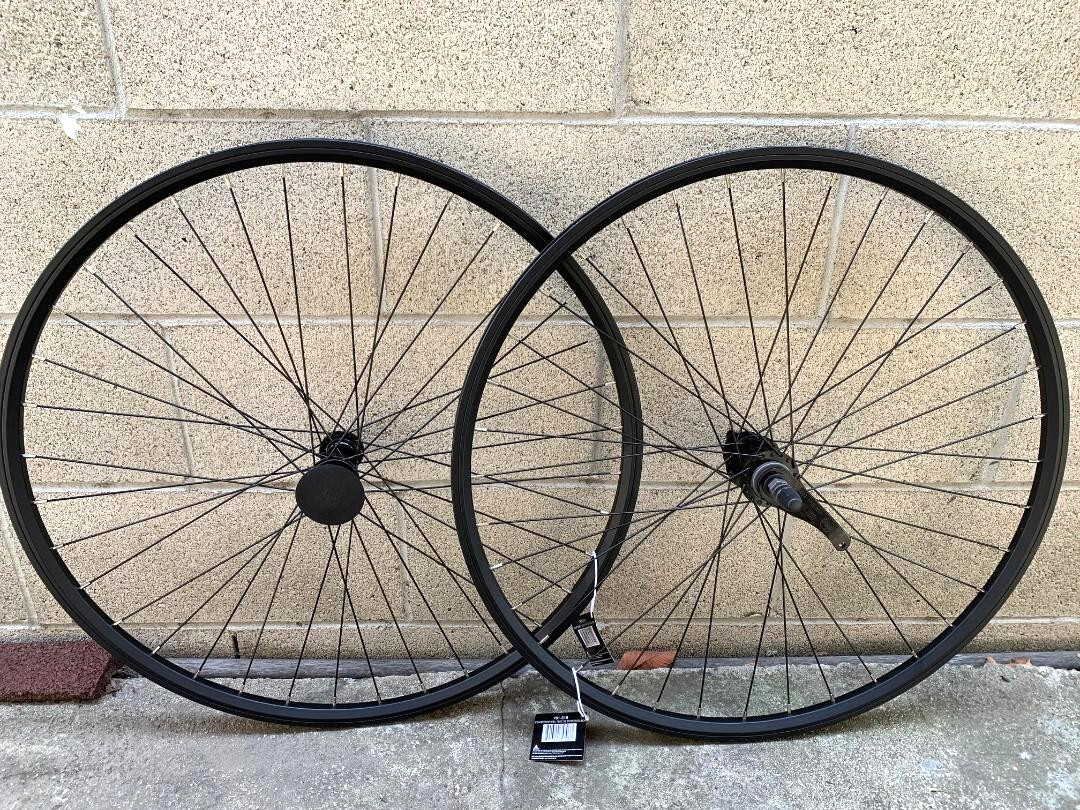 Alloy Wheelset 3/8" Axle Coaster Brake Double Wall Bike