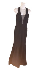 Pre owned Women's Jump Apparel Black Prom Wedding Party Mermaid Dress Size 3/4