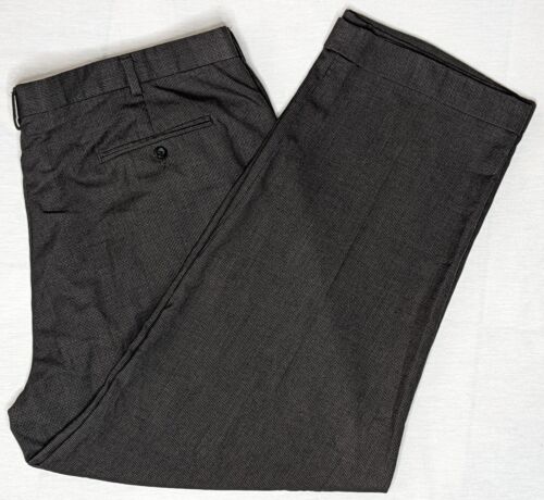 Axist Essentials Mens Size 42x30 Dress Pants Black Polyester, Rayon