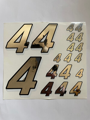 Discounted Chrome Silver W/White & Black #4 R/c Box L