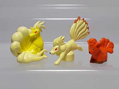 Kanto Ninetales Vulpix Pokemon Figure Bandai Full Color Gashapon B03 0.8-1.3in