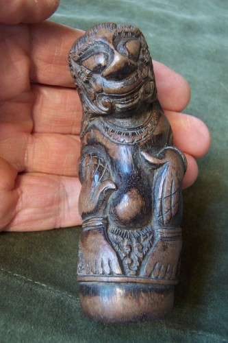 KRIS hilt handle sword knife -BALI-North Java-Cirebon-wood antique - Picture 6 of 10