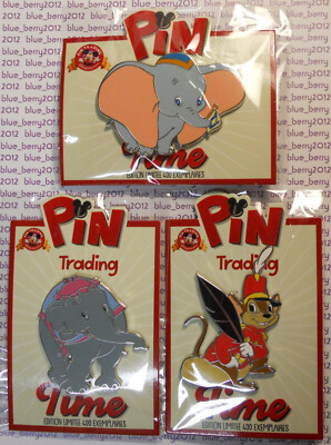 DLP Pin Trading Time DUMBO Timothy Madame Jumbo Disney land Paris PTT event day