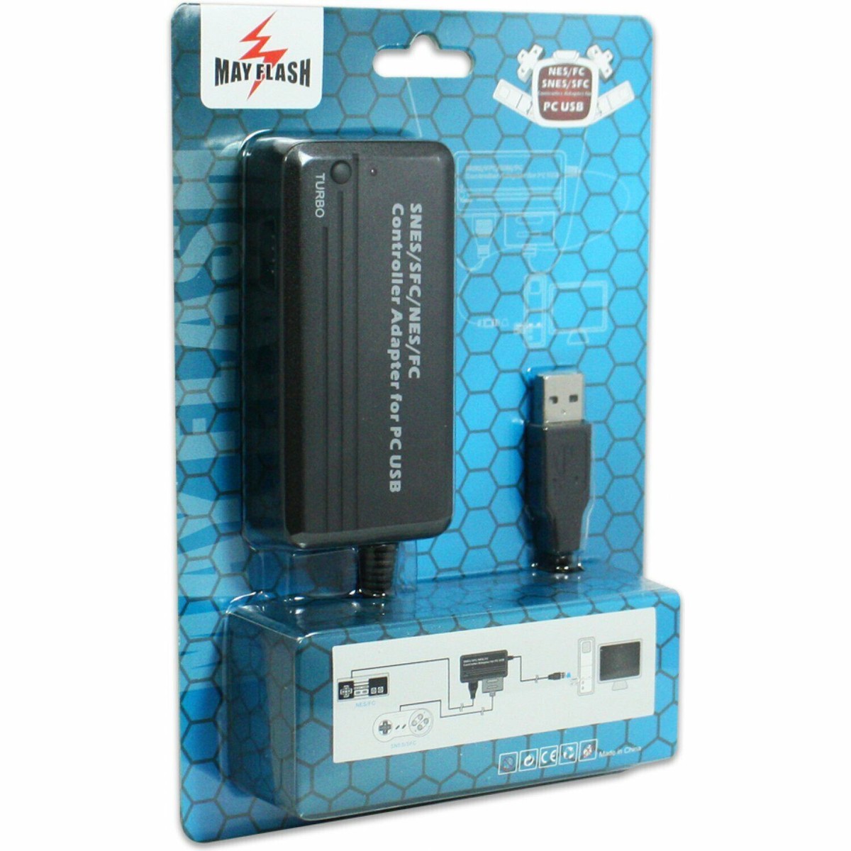 Mayflash PC053 Adapter for Conencting SNES SFC NES FC